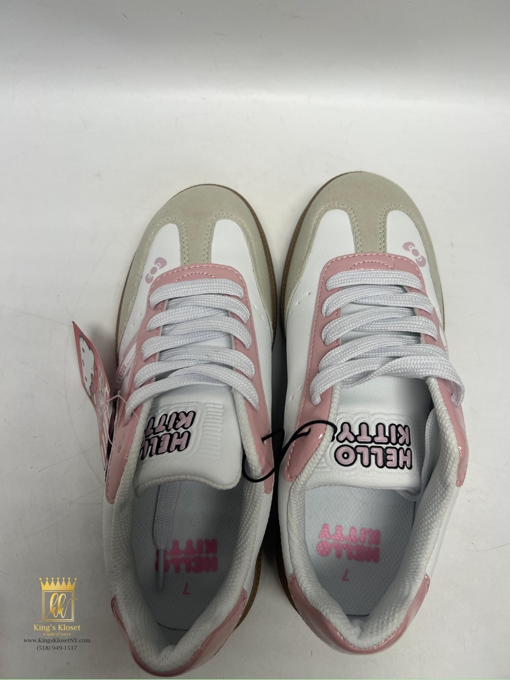 Hello Kitty Pink & White Low Top Sneakers - Picture 6 of 9